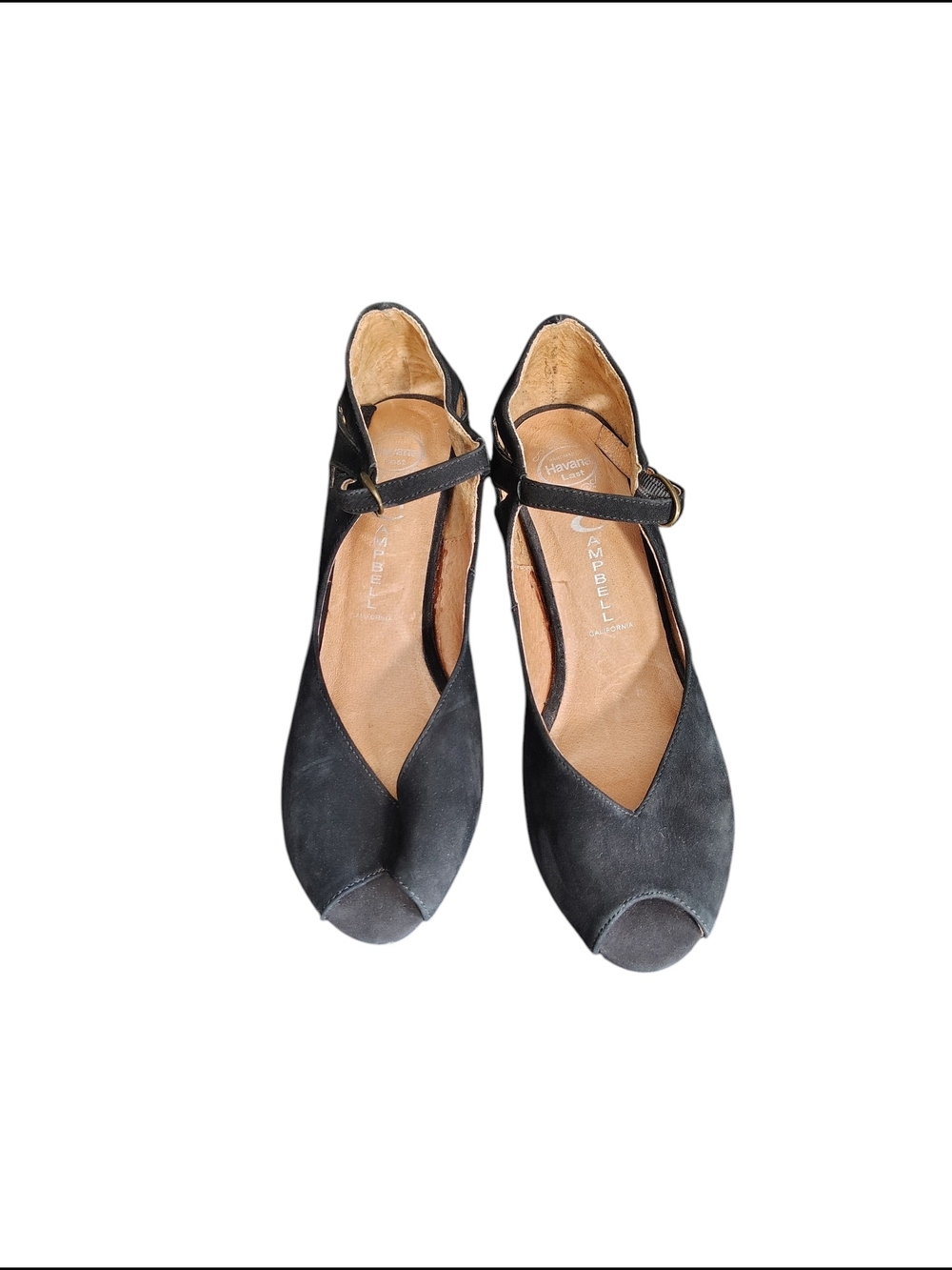 Jeffrey Campbell Regina 8 Black Suede Vintage